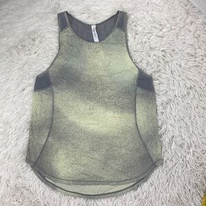 Lululemon Sculpt Tank II Ocean Spray Fluro Citrus Light Cast / Light Cast